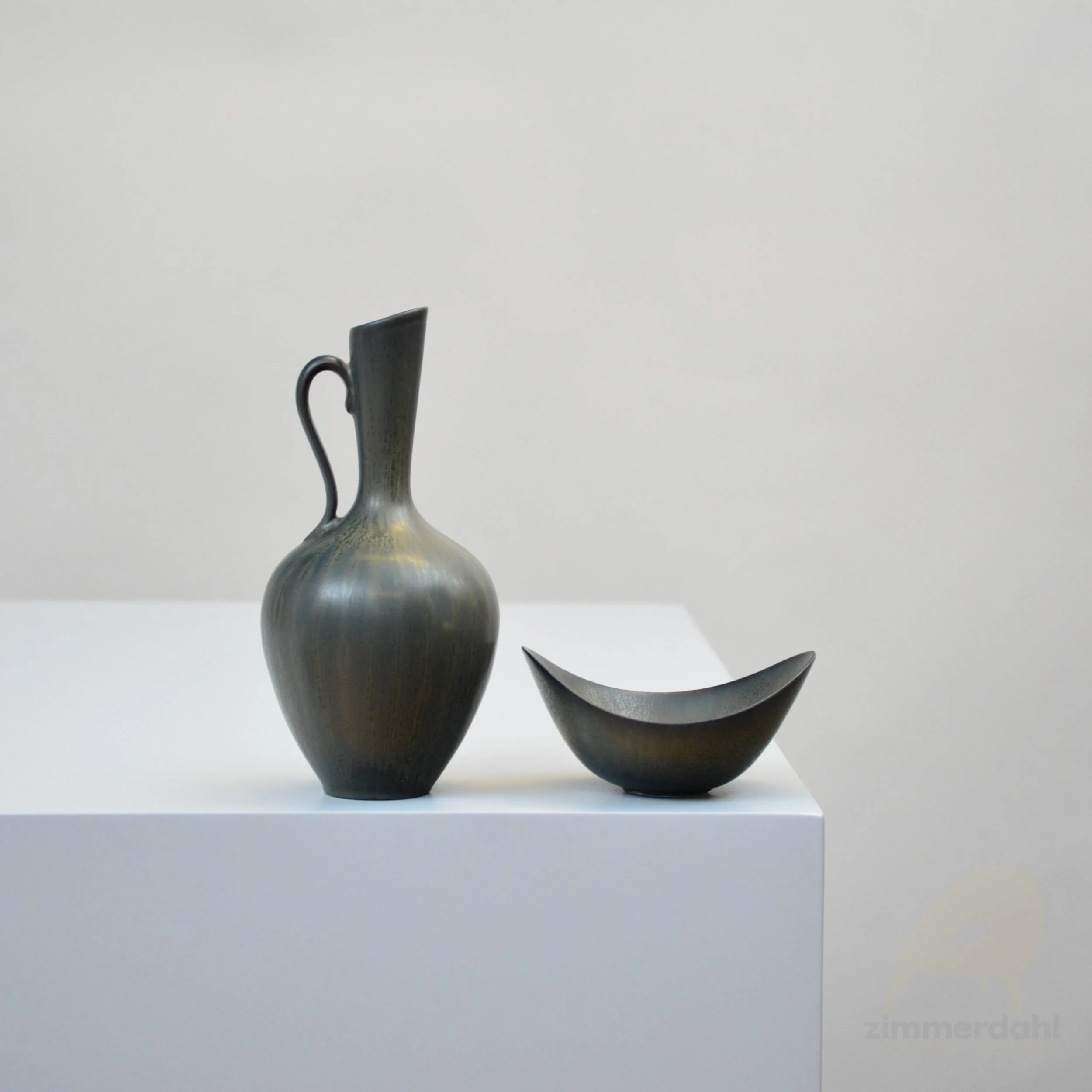 Set of Vase & Bowl by Gunnar Nylund for Rörstrand, Sweden